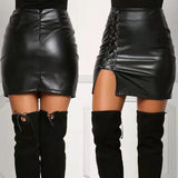 Toloer New Temperament Fashion Strap With High Purse Hip Slit Women's Skirt Women-Outfit