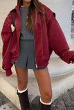 Solid Color Collier Zipper