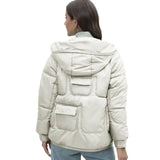 Down Cotton Jacket 2023 New Female Winter Thick Cotton-Padded Jacket Burst Bright Color Standing Collar Cotton-Padded Coat-Outfit