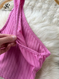 Knitted Sexy French Women Sets Summer 2022 Hollow Out Elastic Slim Casual Elegant Ladies Solid Split Two Piece