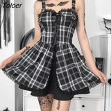 Mini Dress Y2K Lace Up Sexy Backless Halter Sleeveless Party Jacquard Luxury Fairy Tales Grunge Dark Academy