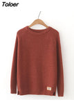 Philosophy Feminina Autumn Winter Harajuku Women Sweater women Pullovers Casual Split Korean Knitwear plus size