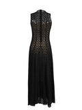 Dress Women's Spring 2025 New Empty Vest Sleeveless High Waisted