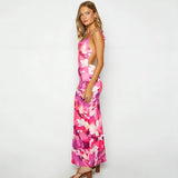 Toloer 2023 Print Sexy Back Fanny Pack Hip Sling Dress Beach Dress-Outfit