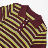 Homemade New Women's Classic Striped POLO Collar Blouse
