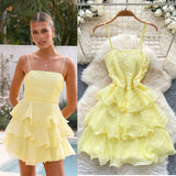 Dress Women 2025 New Gentle Wind Temperament Slings Waists Thin Vertical Knitted Dress Inside The Long