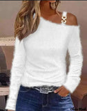 Buckle Buckle Shoulder Coat Bottom Shirt Female Senior Sense Of New