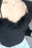 2 Piece Set Women Crop Tops Sexy Sling Vest Long Sleeve Cardigan Coat Outfits Rouopas Femme Sexy Tunic Suit Y2k