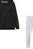 Tracksuit Women Two Piece Set Autumn Winter Loose Hood Sweatshirt Pullover Pants Suit Streetwear Casual Female