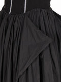 Fashion Women's Dress Round Neck Metal Chian Open Line Waist Spliced A-line Mid-calf Tank Dresses Summer 2023 New