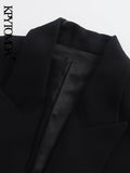 Women Fashion With Pockets Lapel Collar Waistcoat Vintage Sleeveless Front Button Female Outerwear Chic