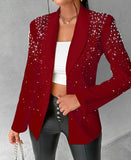 New Fashion Casual Beads Small Suit Women's