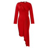 Autumn Long Sleeves Elegance OL Pencil Dress Size Africa