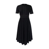 African Large-Size Women's 2025 Summer New Elegant Dress A-Sleeved
