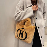 Plush Color Crossbody Bag-Outfit