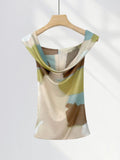 Toloer Beauty Does Not Penetrate Double Layer Mesh Gauze Dizzy Dye Kink Vest Female Summer Outside Wear Sleeveless T Shirt Inside Build Halter