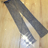 Patchwork Shiny Fancy Diamond Cutout Elastic Waist Floor Mopping Sexy Ladies Carnival Party Diamond Wide Leg