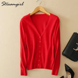 Women's Cashmere Cardigan For Women Long Sleeve Knitted Female Cardigans Short Ladies Cardigans Women's Sweater Autumn