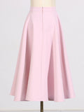 Toloer Summer New Fashion V-Neck Stereo Rose Splicing Design Sense Suit High Waist Pleated Skirt Suit-Outfit