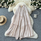 Trousers 2025 Summer Fairy Gentle Wind With High-Waisted Loose-Fitting Broad Leg Skirts And Crotch-Covered
