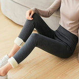 Warm Leggings Women Velvet Hight Waist Solid Color Streetwear Long Pants Stretchy Casual Comfortable Thicken