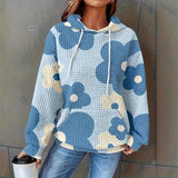 New Hooded Jacket Digital Print Casual Women's