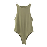 summer solid sexy bodycon women bodysuits female 4 color green slim casual za bodysuit chic lady club short playsuits