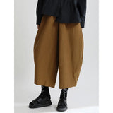 High Elastic Waist Coffee Shaped Long Wide Leg Pants New Loose Fit Trousers Women Fashion Tide Spring Autumn 2023