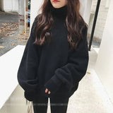 Turtleneck Hoodies Women Plus Velvet Warm Harajuku Printed Pullovers Tops Womens Oversize Patchwork Leisure Chic