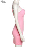 Sisterlinda Spring Party Vacation Birthday Trend Y2K Dress Women Sleeveless Backless Skinny Sexy Nightclub Clubwear Lady