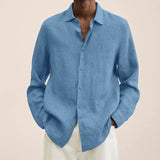 Explosion Autumn Long Sleeve V-Neck Loose Button Cotton Shirt Shirt