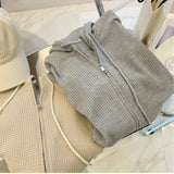 Toloer Hoodie Female Autumn New Loose Show Thin Design Sense Spring And Summer Coat Female Zipper