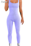 Piece Jumpsuit and Rompers Women Sport Yoga Fitness Jumpsuit Sexy Sleeveless Vest Bodysuit Slim Casual Bodysuit
