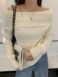 Off Shoulder Knitted