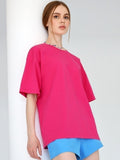 Hot Summer T-Shirt Women's Pure Cotton 16-Color Basic Loose Top Ins Soft