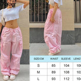 Print Streetwear Joggers Parachute Cargos Casual Loose Y2K Baggy Sweatpants Harajuku Chic Fashion