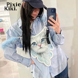 Cute Y2k Cropped Tops Fairy Streetwear Sexy Furry Trim Backless Halter Top Fashion Trends Women Clothing