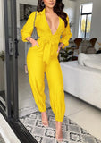 Sexy Deep-V Jumpsuit with