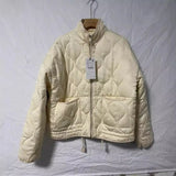 New Collar Long Sleeves Loose Pocket Cotton Coat Casual