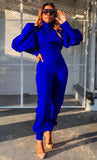 Formal Puff Sleeve Top and Matching Pants 2PC