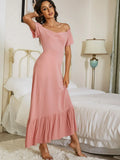 Ruffled Hem Maxi