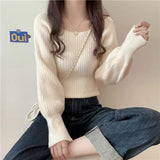 Collared Sweater Women 2025 Autumn And Winter 2025 New Gentle Inside Lazy Design Knitted Bottom