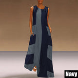 Shirt Dress Women's Summer Sundress 2022 VONDA Vintage Casual Sleeveless Sexy Dress Tunic Vestidos O Neck Robe