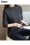 Philosophy Feminina Autumn Winter Harajuku Women Sweater women Pullovers Casual Split Korean Knitwear plus size