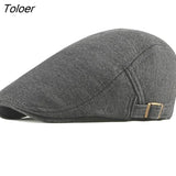 Letters Embroidery Men Flat Top Berets Outdoor Sunshade Newsboy Hats Business Hat Trucker Hat Sun Hat Painter Hats