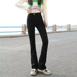 High Waist Loose Comfortable Jeans For Women Wide Leg Pants Elastic Fashion Boyfriend Style Denim Pants Trousers Lady