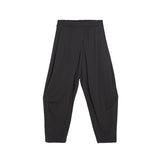 High Elastic Waist Black Back Pocket Long Leisure Harem Trousers New Loose Pants Women Fashion Spring Summer 2023