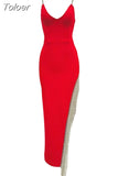 New Arrival Bandage Dress Sexy Long Spaghetti Strap Elegant Women Party Club Celebrity Summer Dresses