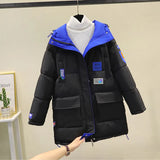 2022 New Winter Women Parkas Double Sided Jackets Warm Snow Coat Boyfriend Style Loose Hooded Thick Windproof