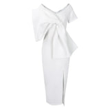 Party Dress Women's Sexy Big Bow Bow Open Dress Bag Hip Dress